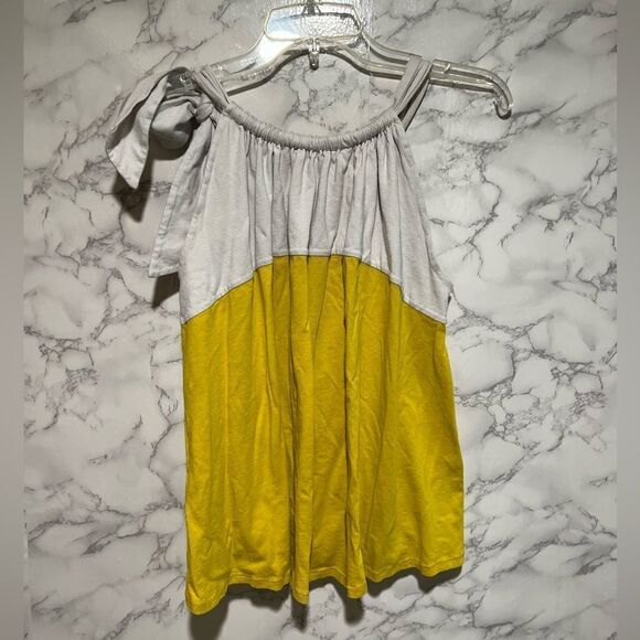 Anthropologie Pilcro and the Letterpress color block Tank Top yellow/grey - Picture 6 of 6